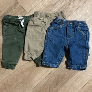 0-3 months boys pants bundle